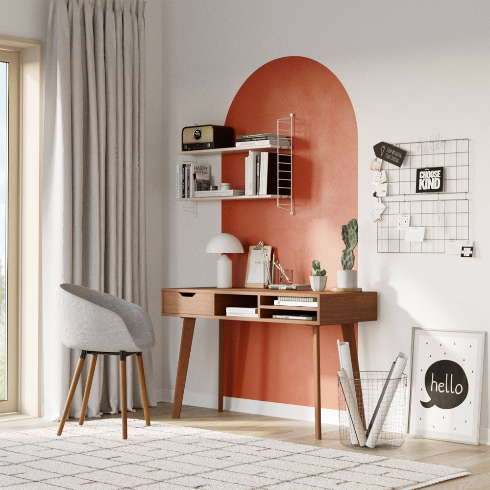 achat bureau moka 120 cm en bois fonce
