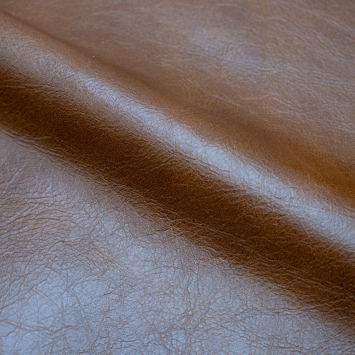 3-seater Barnabé brown buffalo leather sofa