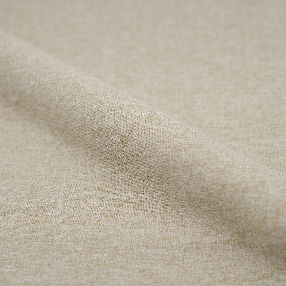 Set di 2 sedie Josette in tessuto beige e legno di gomma