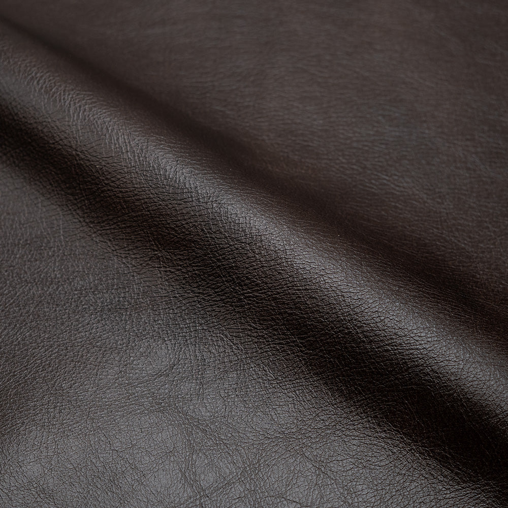 2 chaises Clovis cuir marron foncé