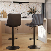 2 chaises de bar gris fonce killi 62
