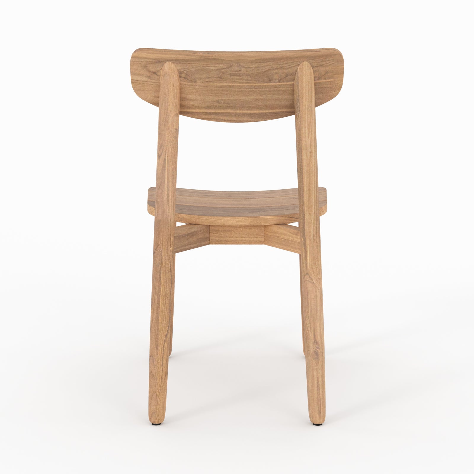 2 sedie da giardino in legno di teak riciclato lufy