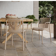 2 chaises de jardin Ivy empilables beige