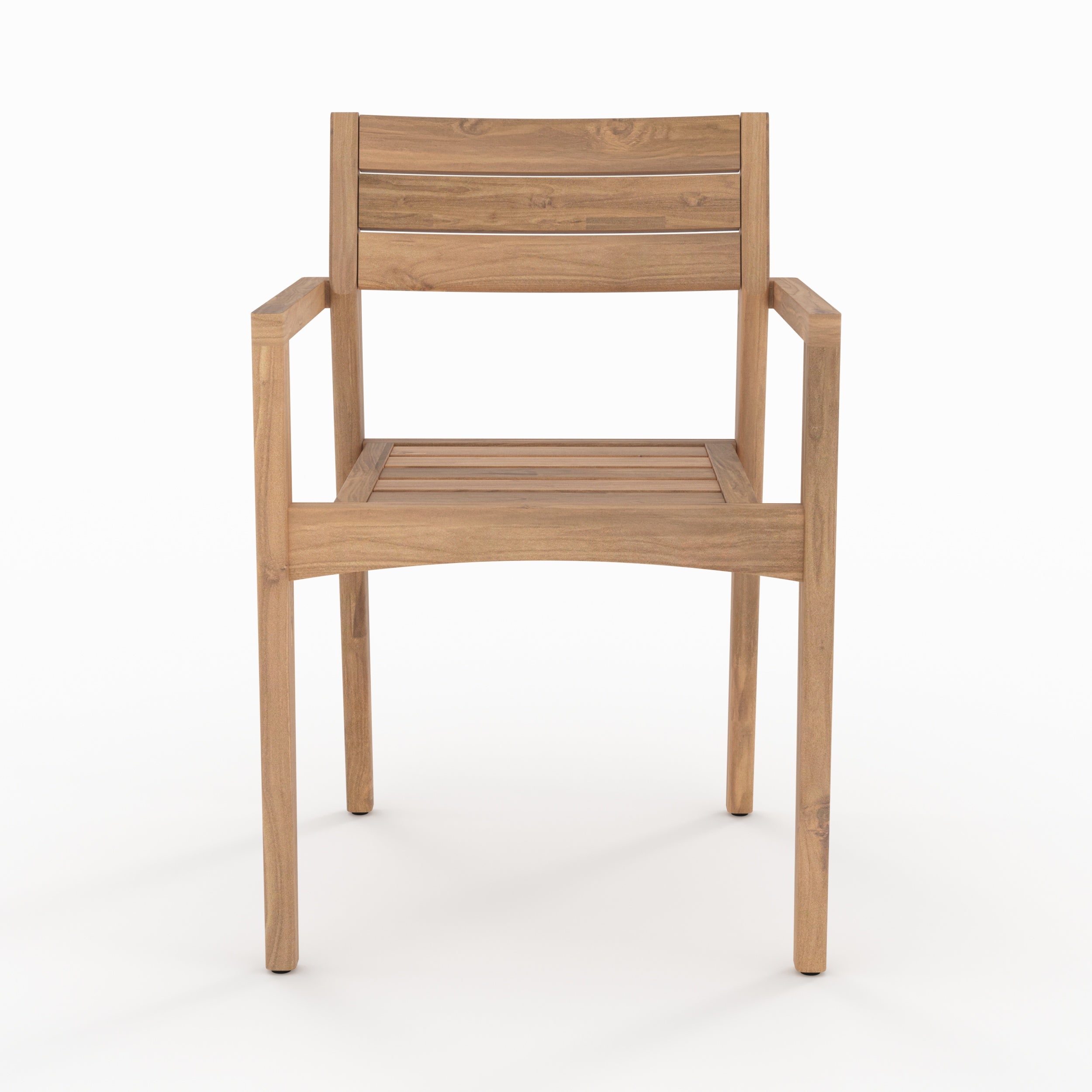 2 chaises de jardin yogy en bois de teck recycle