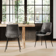 Silla Austin gris oscuro (juego de 2)