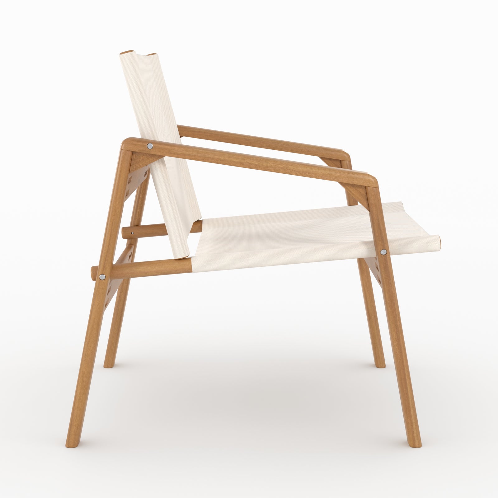 2 personnes palawan salon jardin fauteuil blanc cassé et bois
