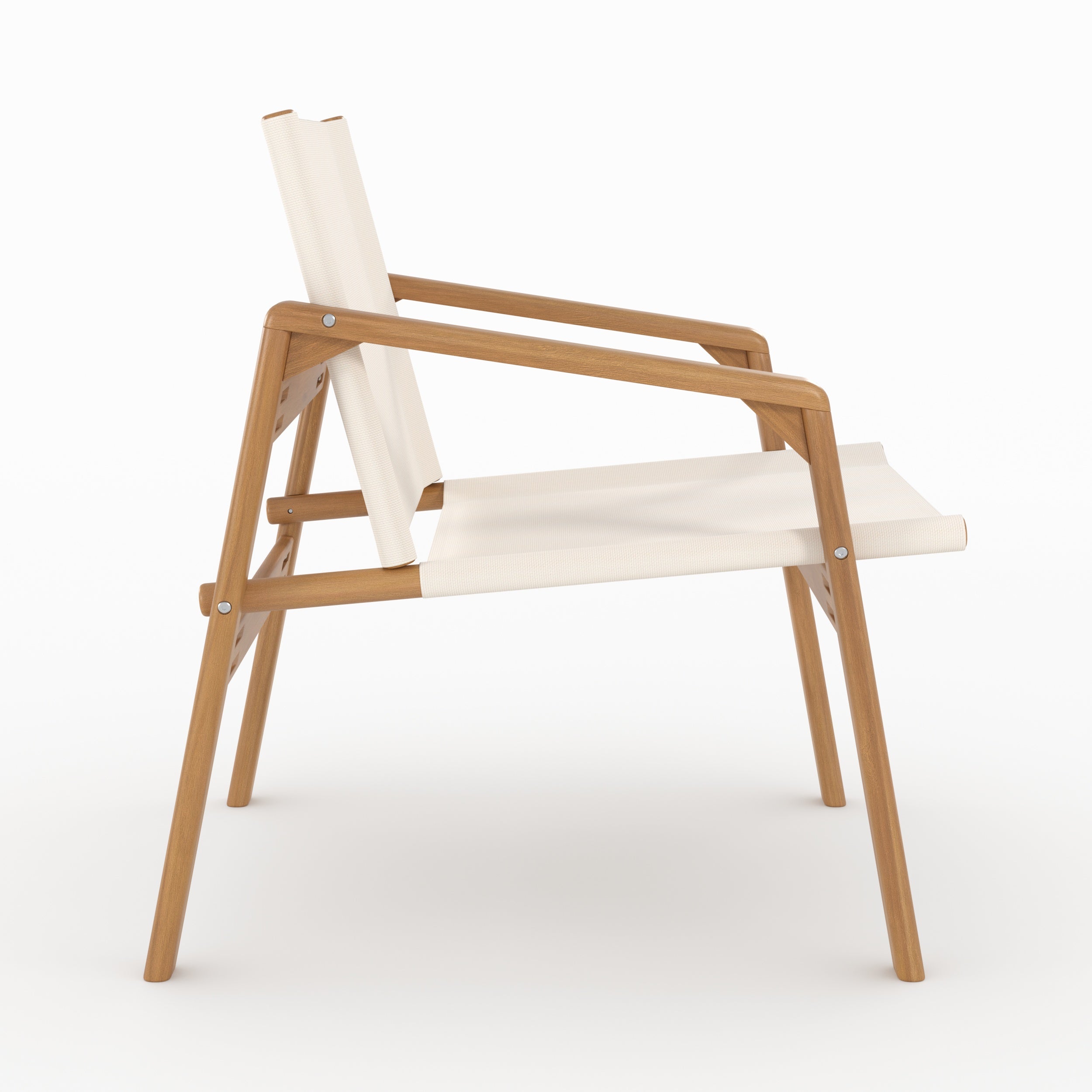 2 personnes palawan salon jardin fauteuil blanc cassé et bois