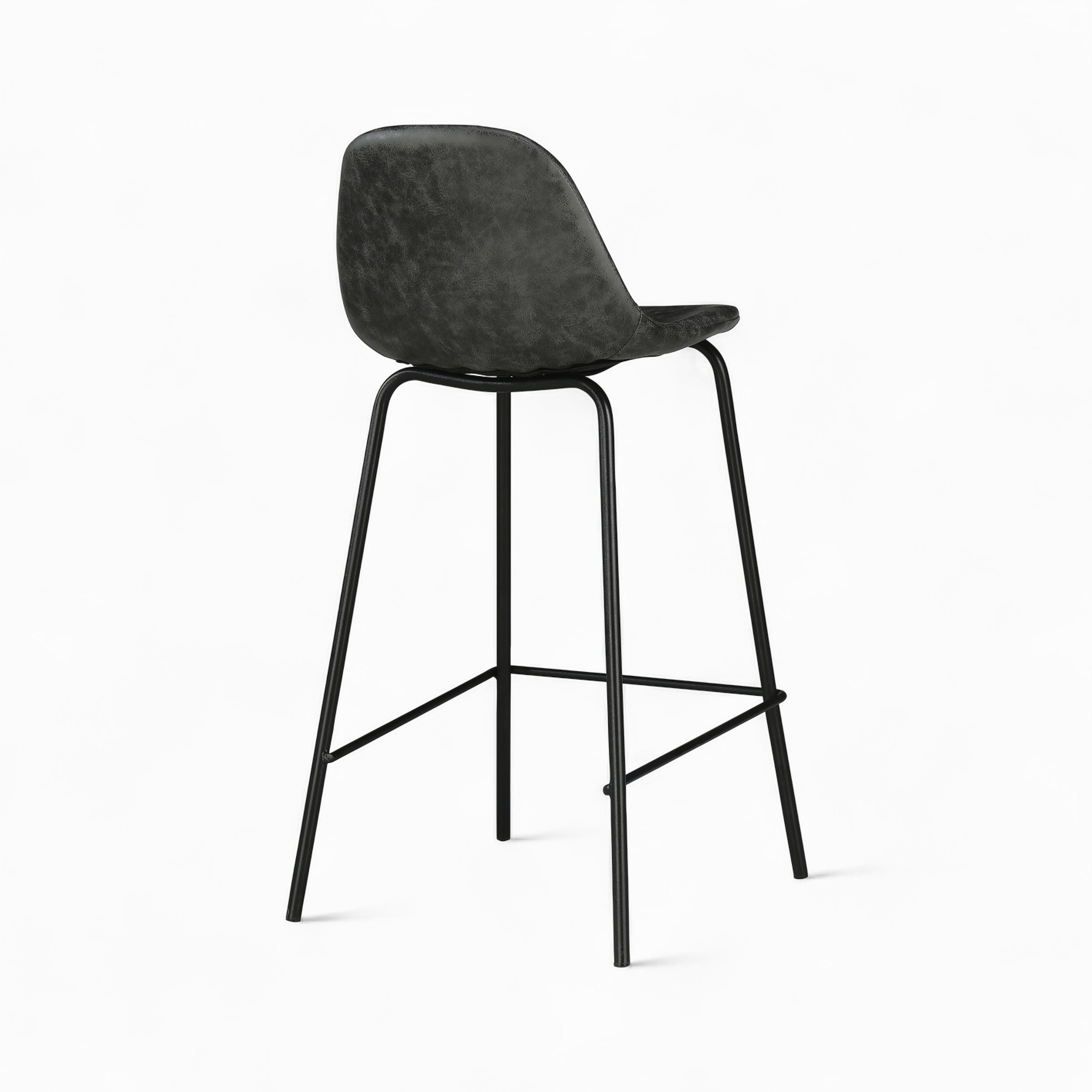 4 chaises pour ilot central henrik camel et grises noires 65 cm