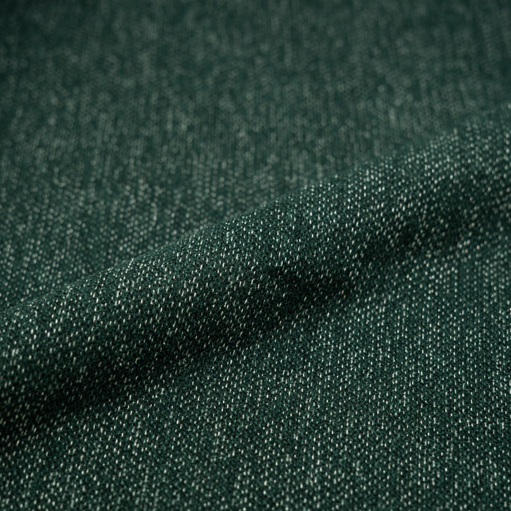 Échantillon du tissu chiné vert sapin Evergreen F246 - Maison Pavane