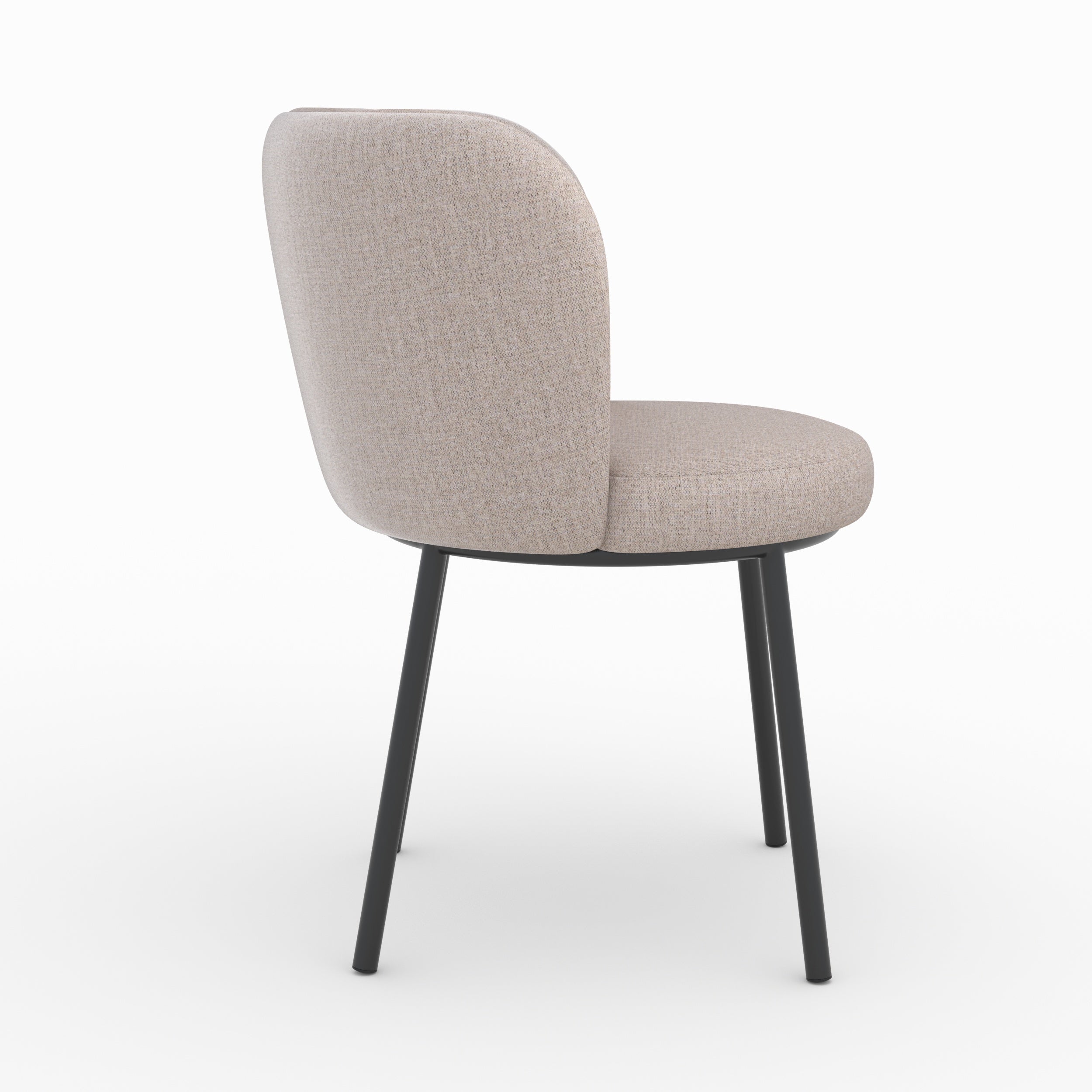 chaise in tessuto beige cina