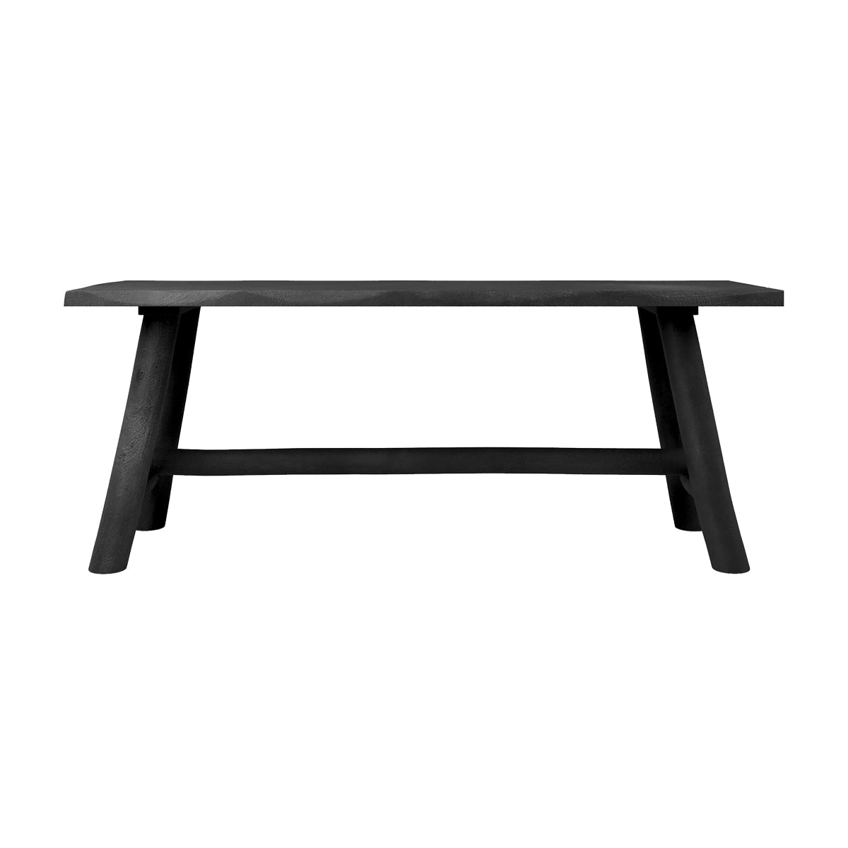 acquisto banca nera toxis 110 cm 2 posti in legno di mango