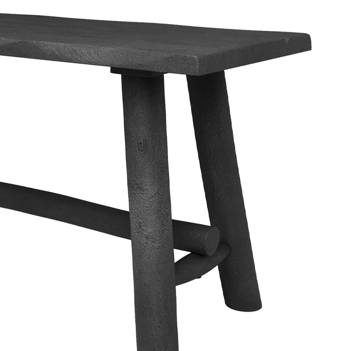 acquisto panca nera toxis 110 cm due posti legno di mango