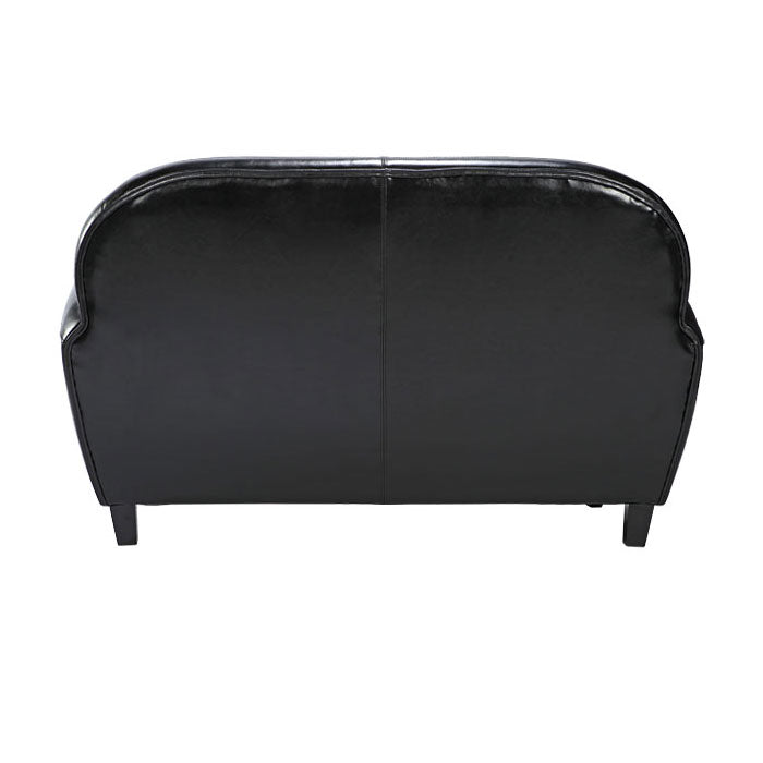 acquisto divano design vintage in pelle nera