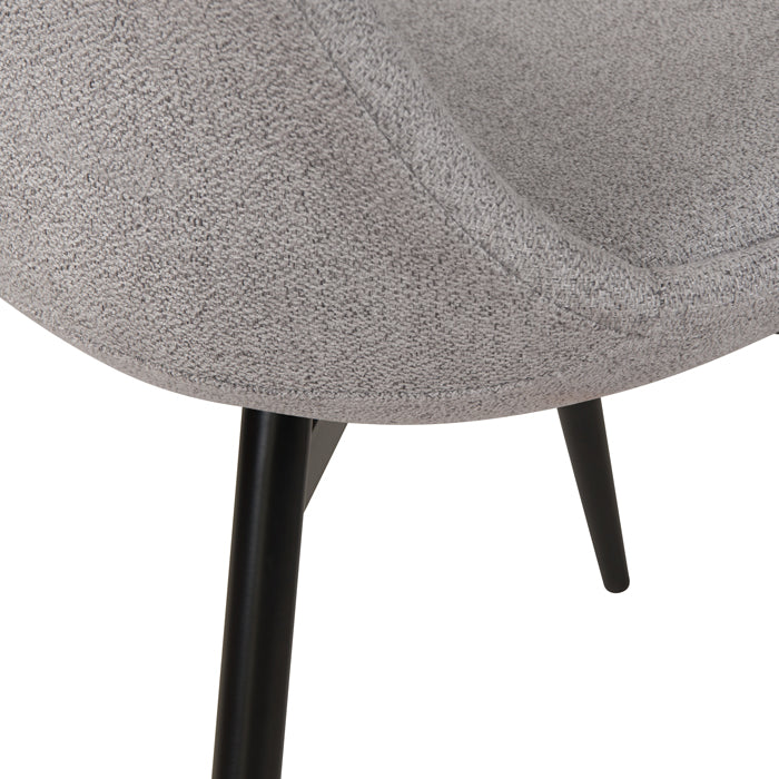 acquisto sedia comoda in tessuto grigio chiaro