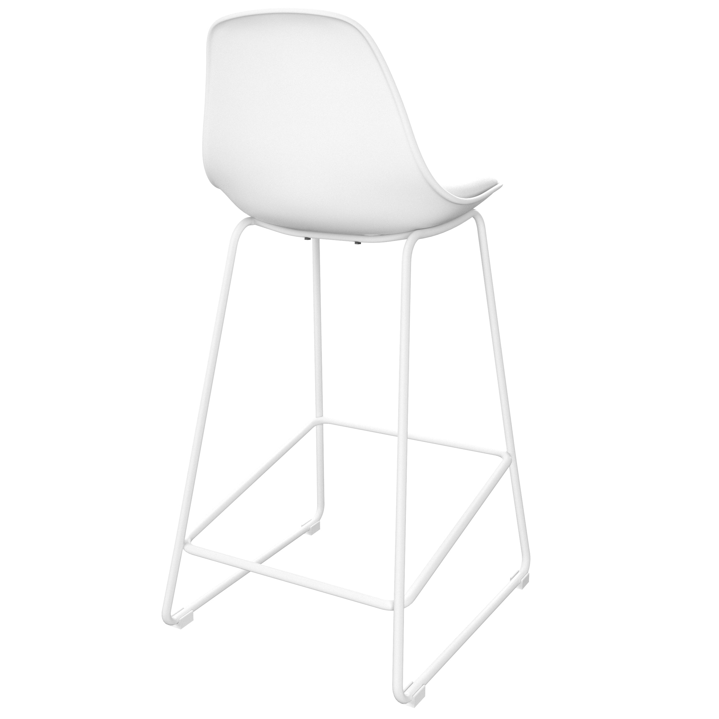 achat chaise de bar blanche