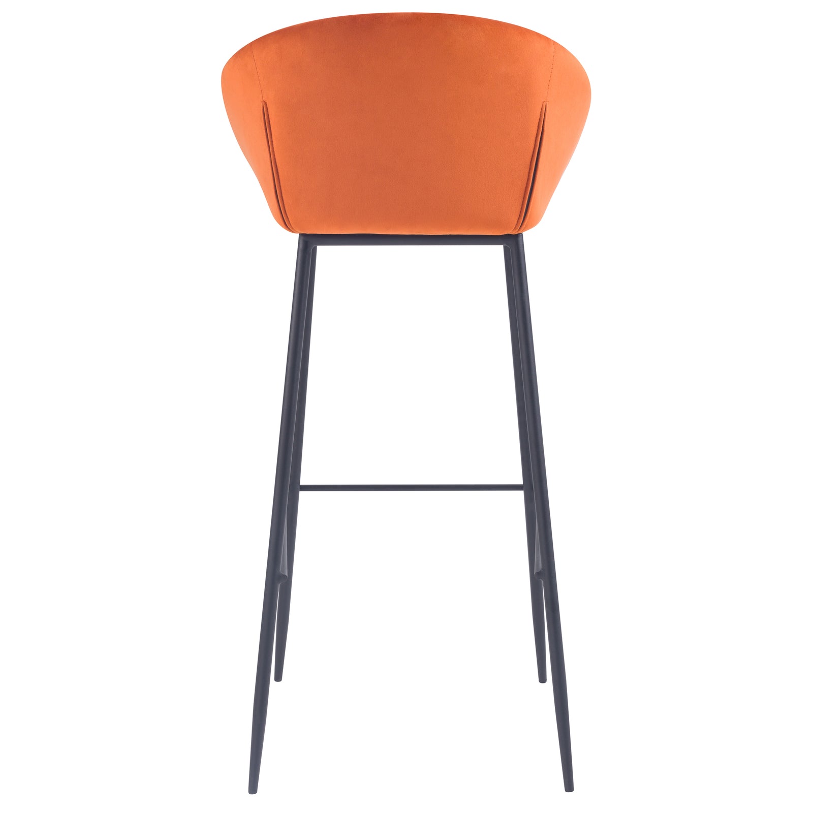 acquisto di una sedia da bar comoda con schienale arancione