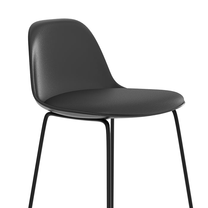 acquisto sedia da bar design nera_2