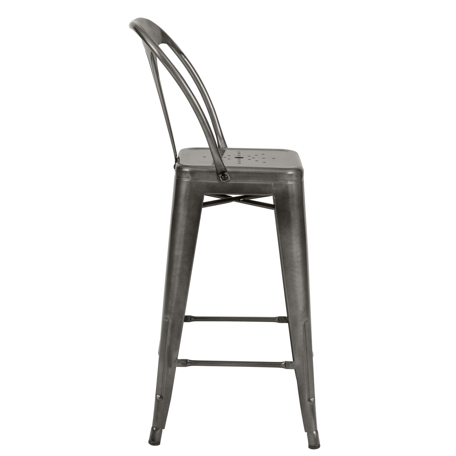acquisto sedia da bar grigia di design