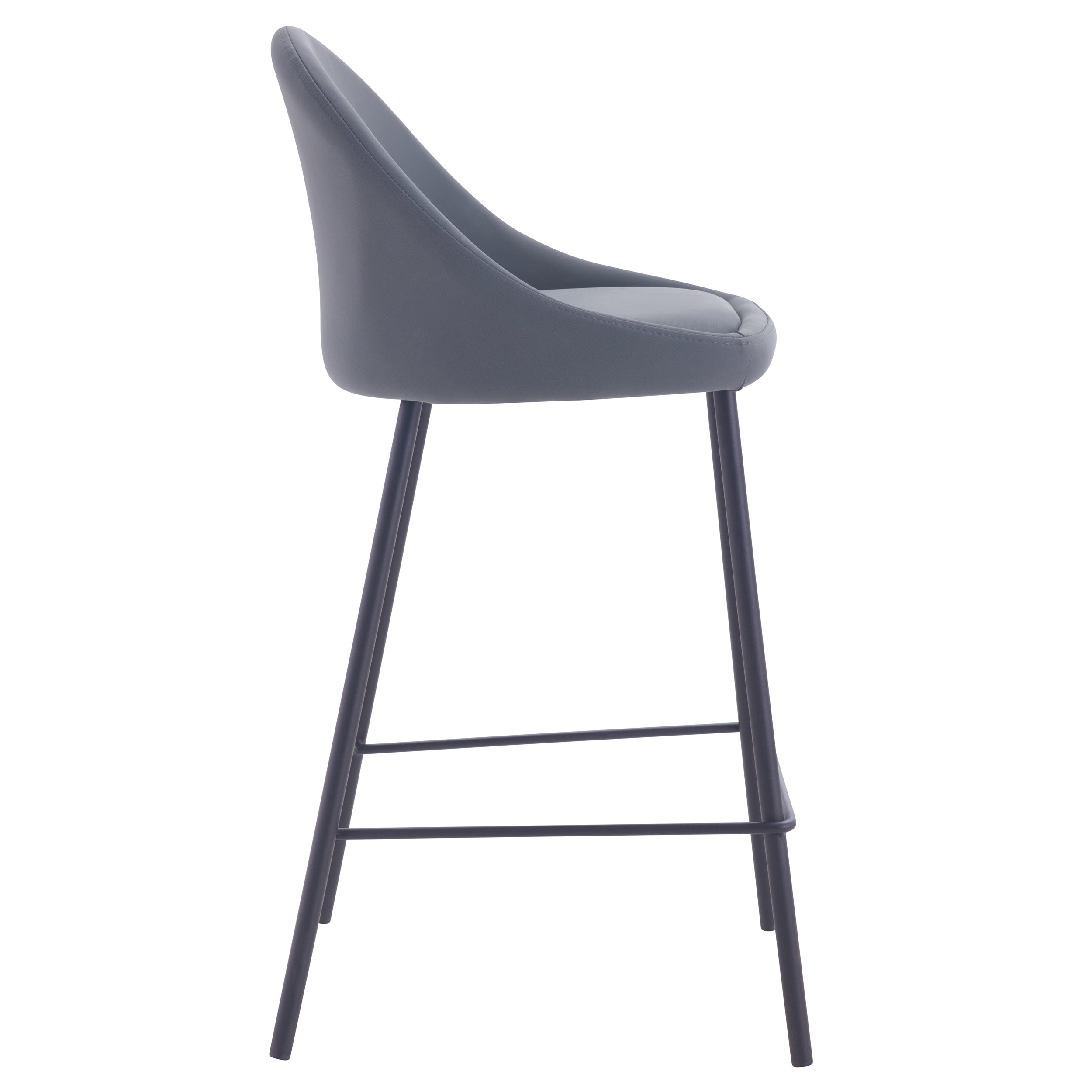 achat chaise de bar grises lot de 2