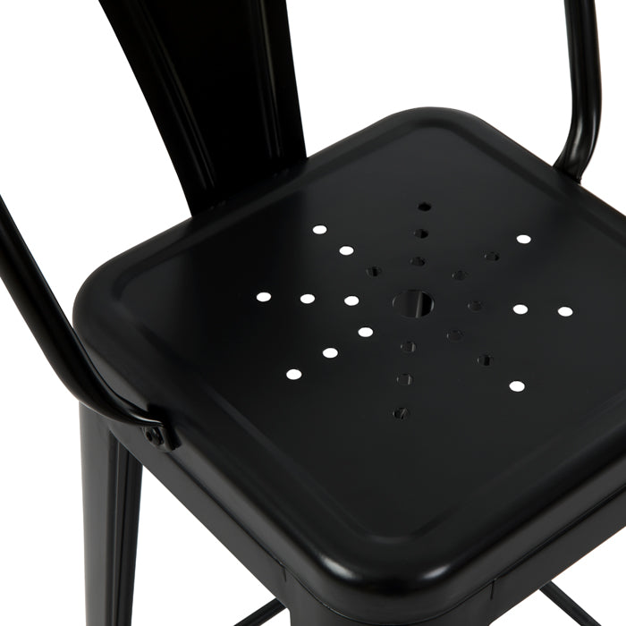 acquisto sedia da bar set di 2 nera