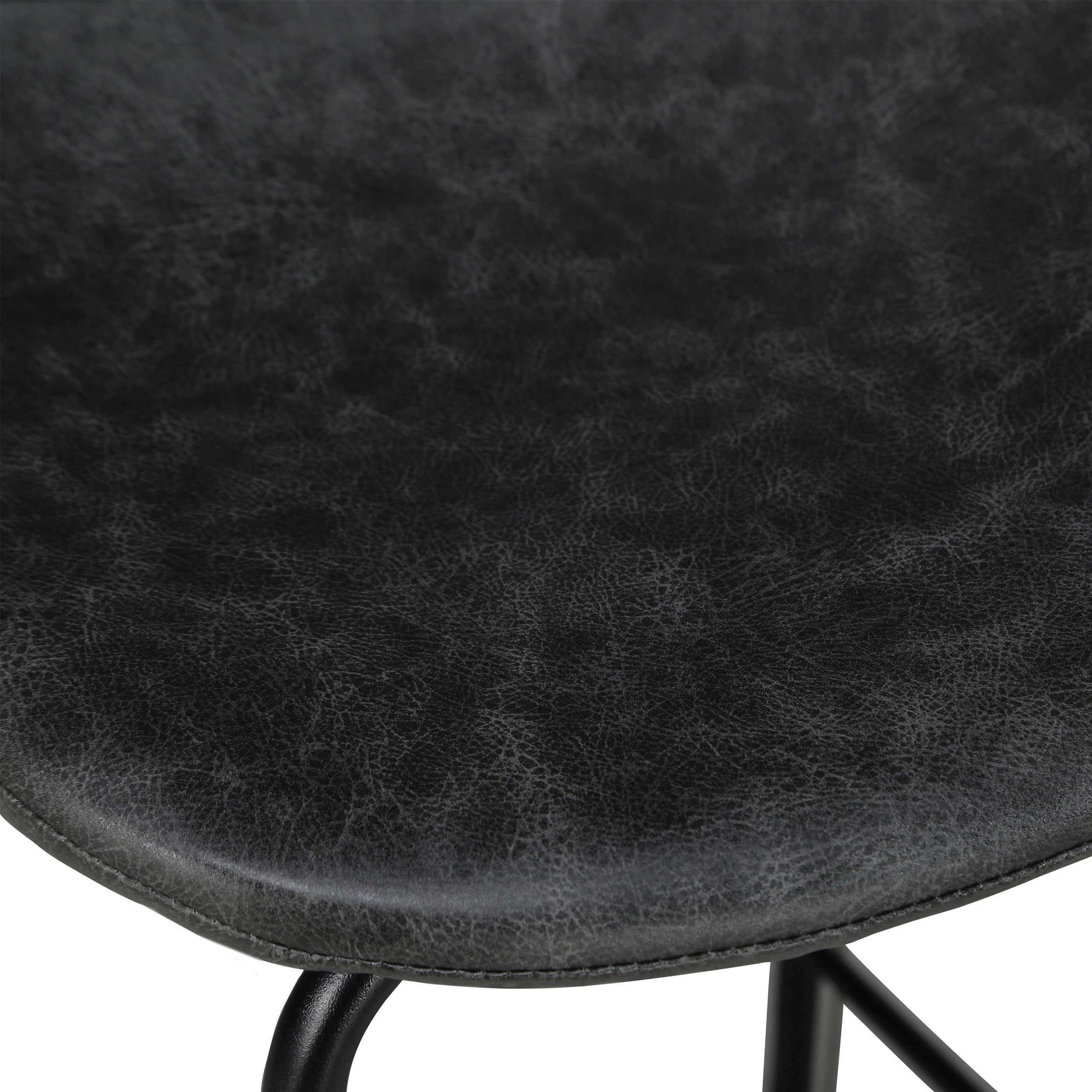 achat chaise de bar noir simili cuir