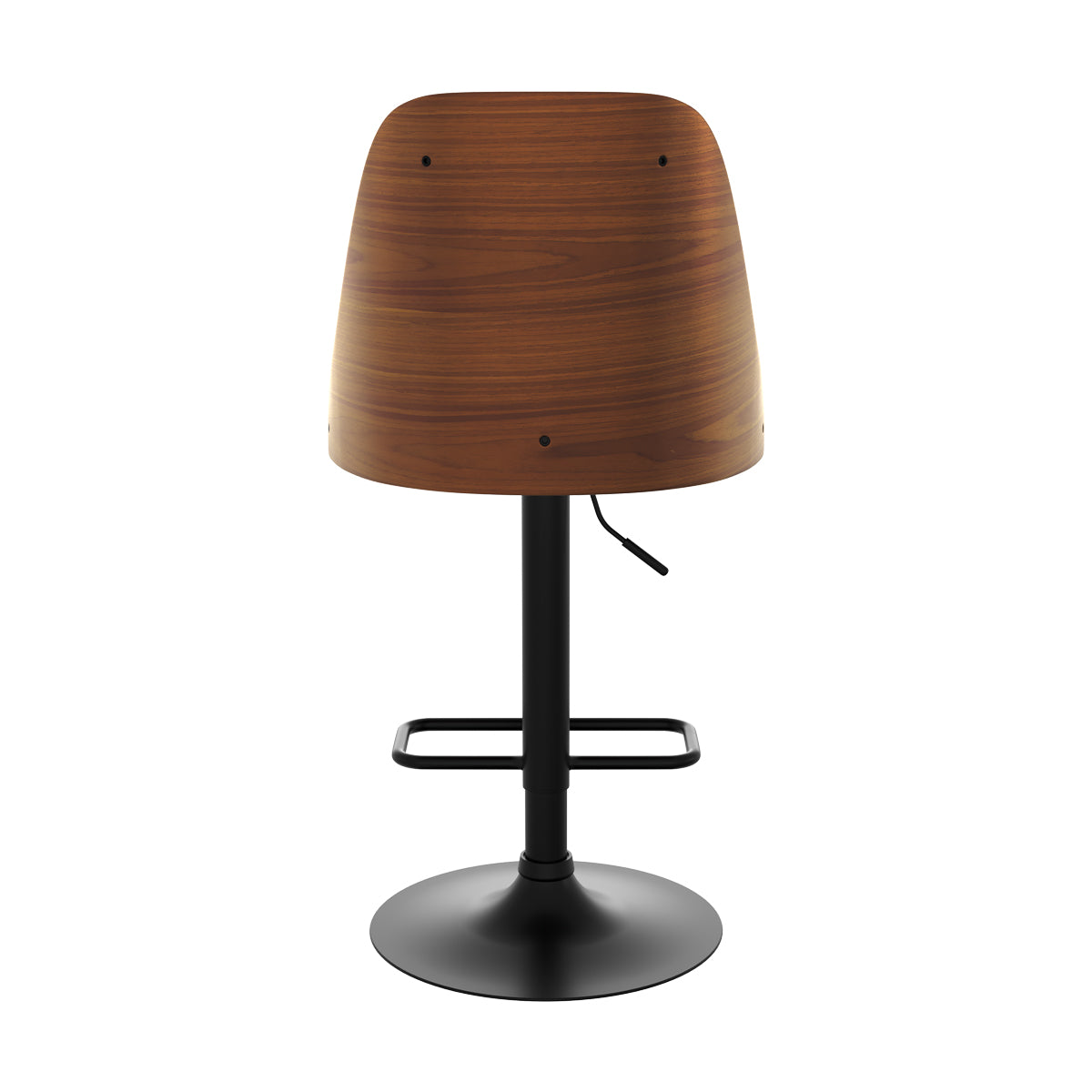 achat chaise de bar noire et bois fonce georges