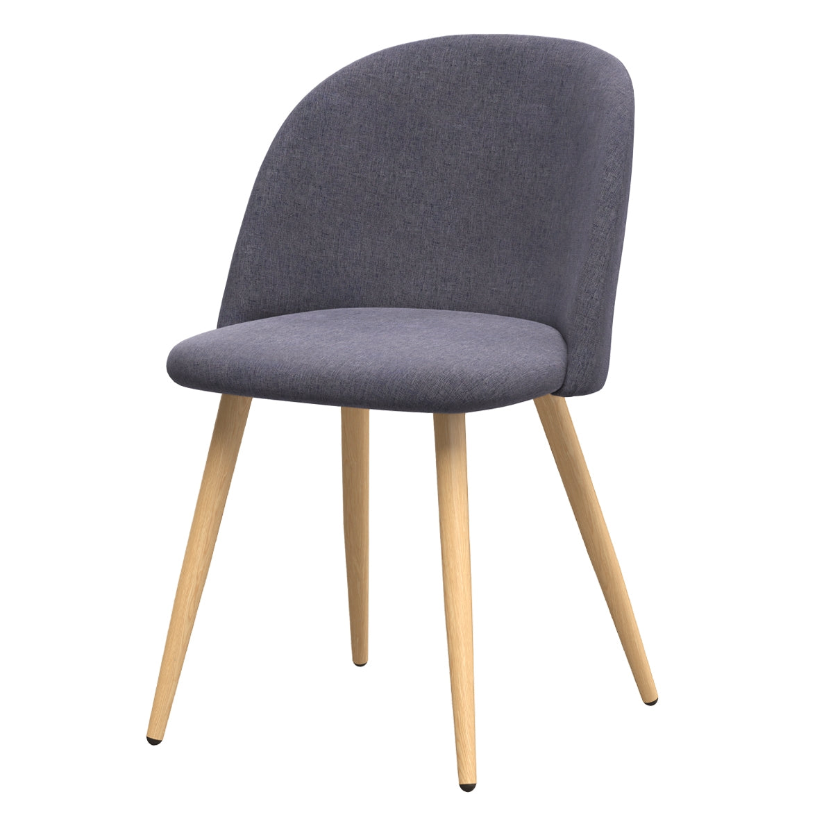 achat chaise en tissu gris