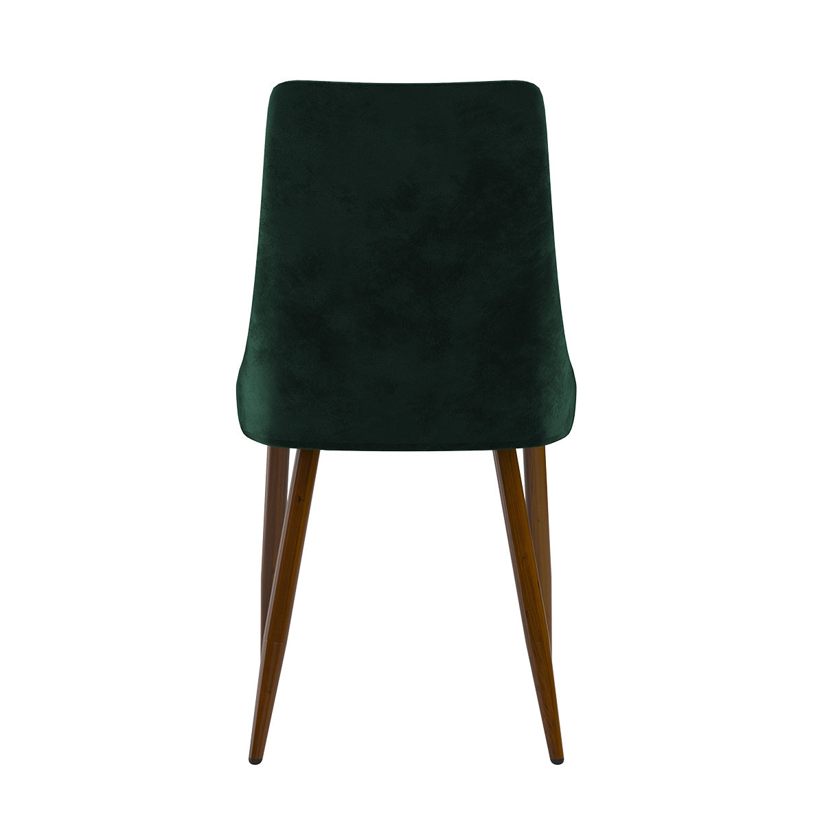 acquisto sedia in velluto verde scuro con gambe in legno scuro