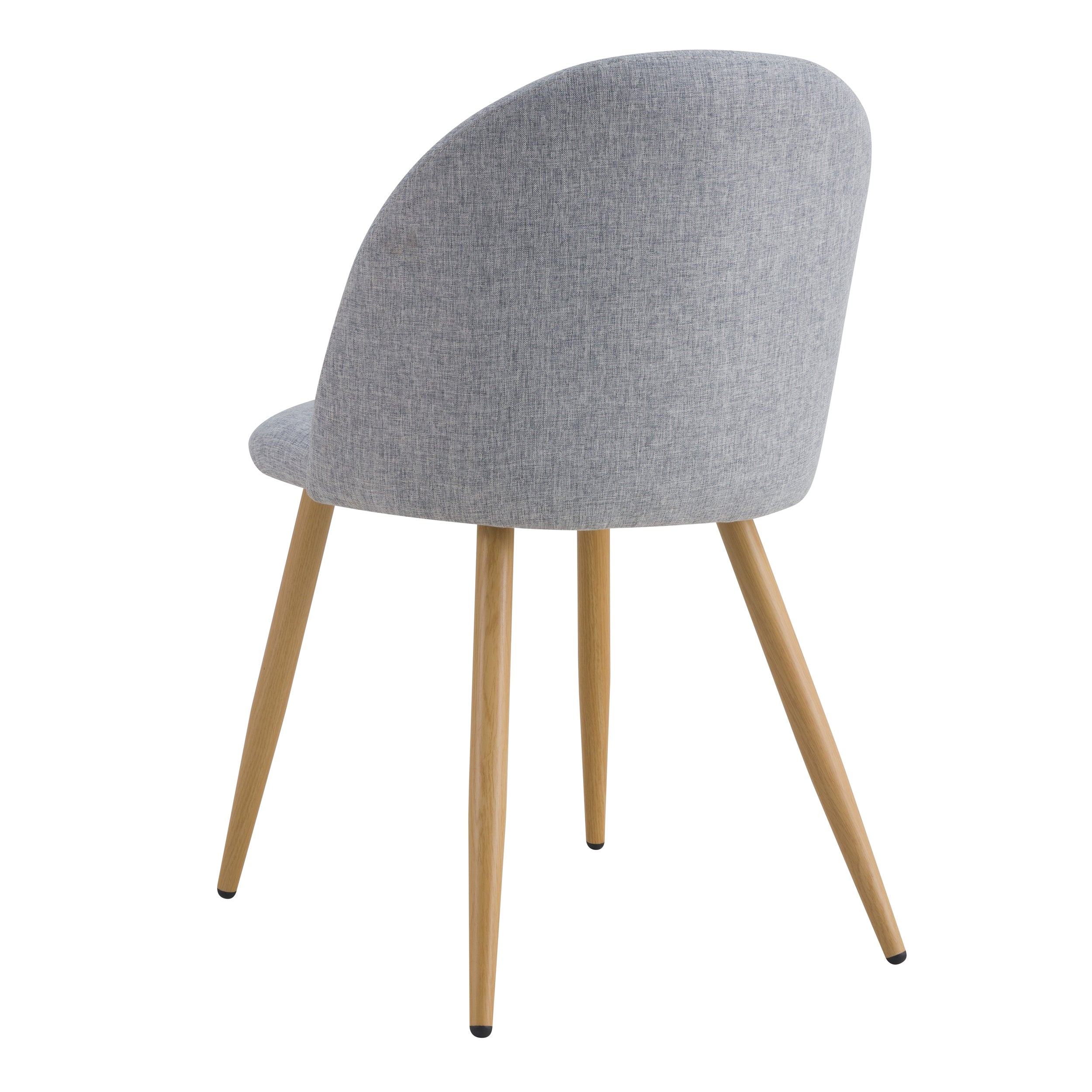 acquisto sedia grigia chiara in tessuto set di 2