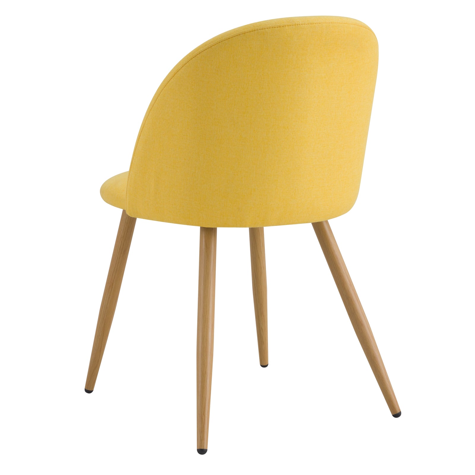 acquisto sedia gialla in tessuto set di 2
