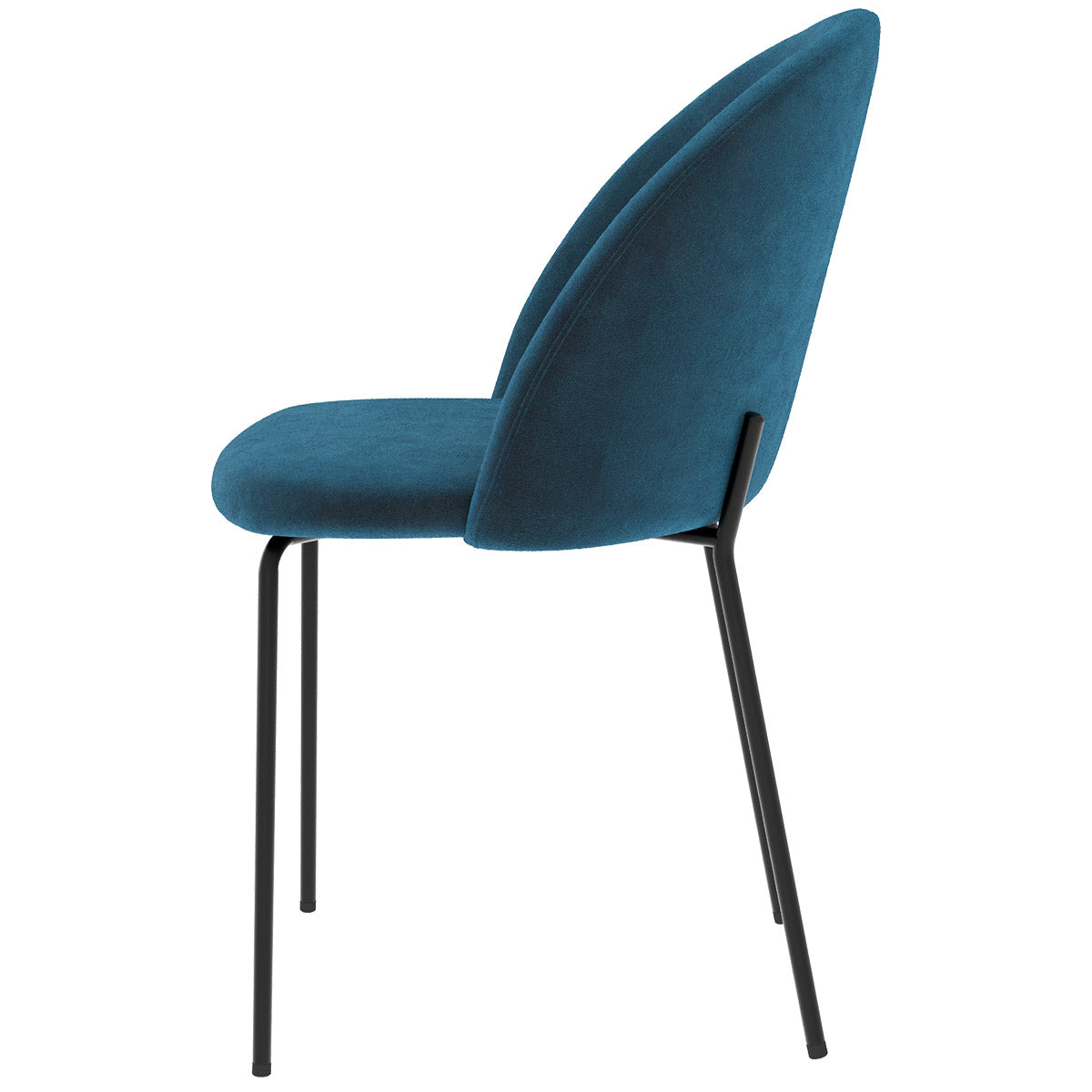 acquisto sedia karl in velluto blu scuro set di 2