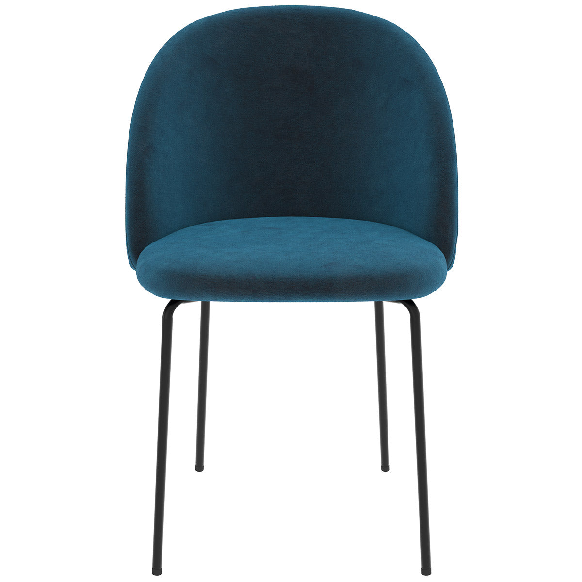 acquisto della sedia Karl in velluto blu scuro, confezione da due