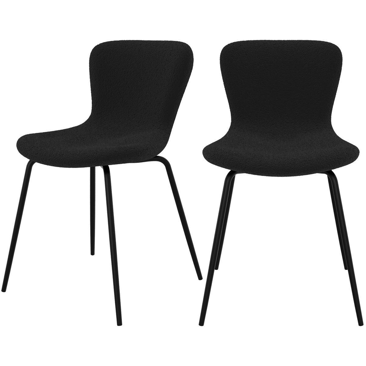 achat chaise koko effet laine pieds metal