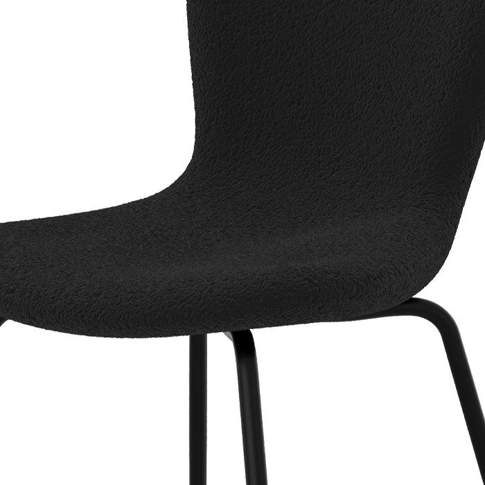 achat chaise koko lot de 2 noire pieds metal