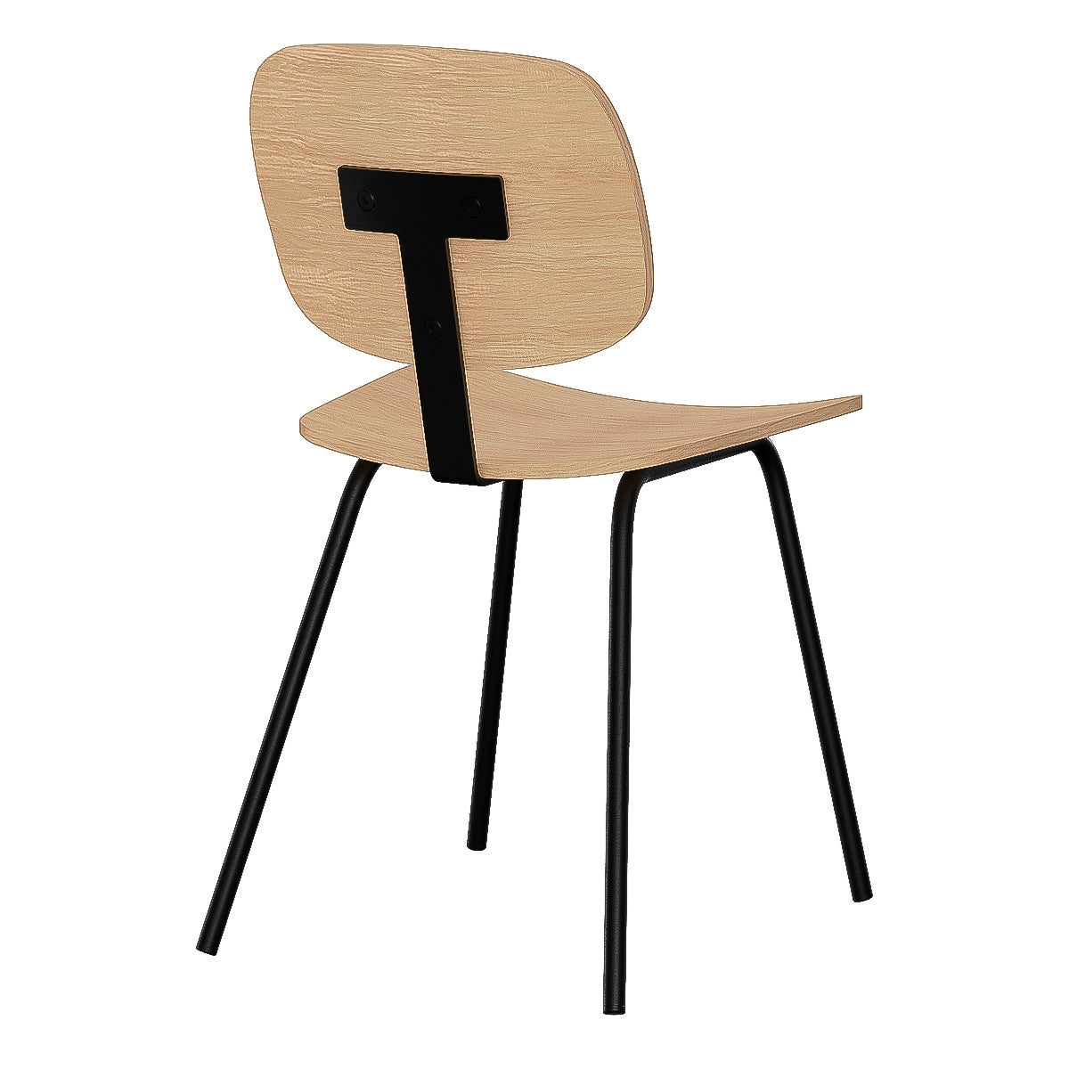 acquisto sedia set di 2 in legno con gambe in metallo