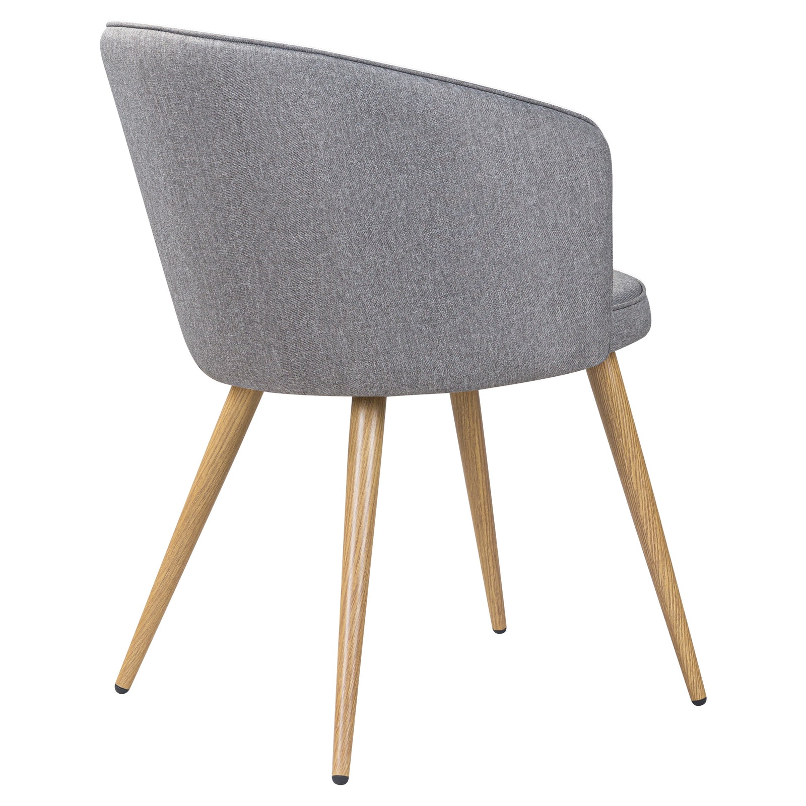 achat chaise scandi assise en tissu gris clair