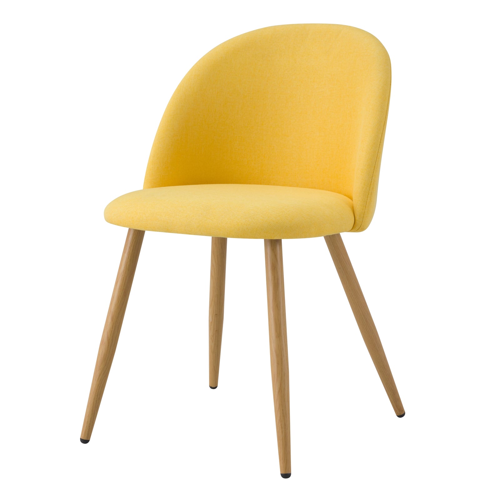 acquisto sedia scandi tessuto e piedi in metallo effetto legno