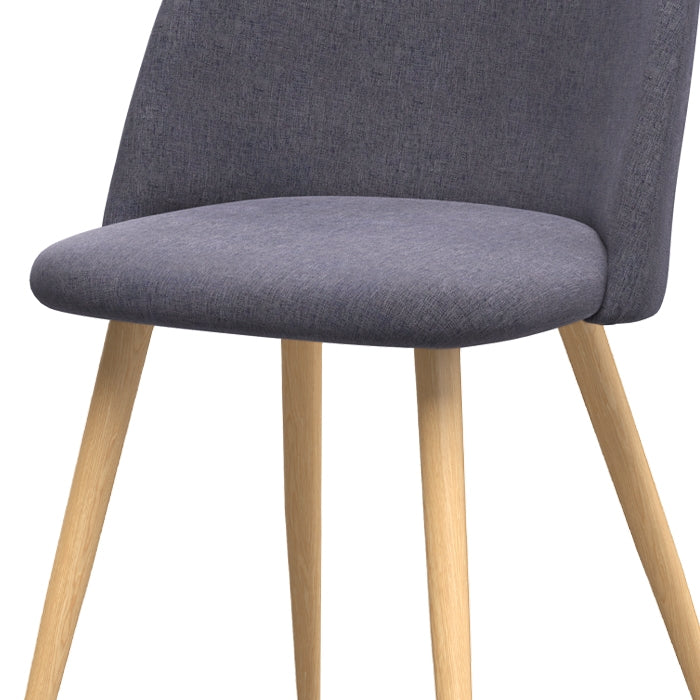 achat chaise scandinave en tissu gris