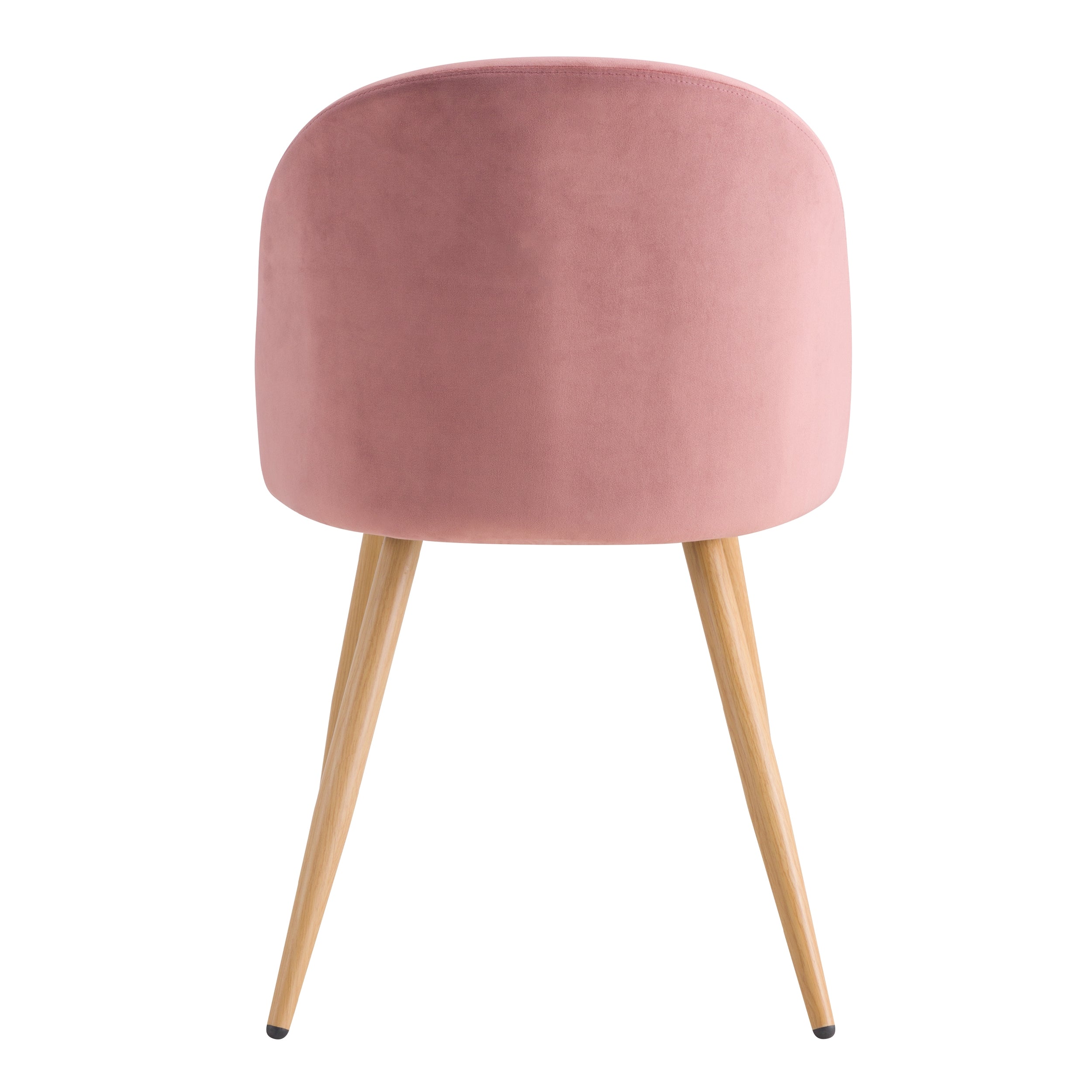 acquisto di una sedia scandinava rosa in velluto