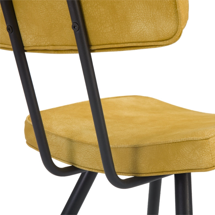 achat chaise vintage en cuir syntheitque