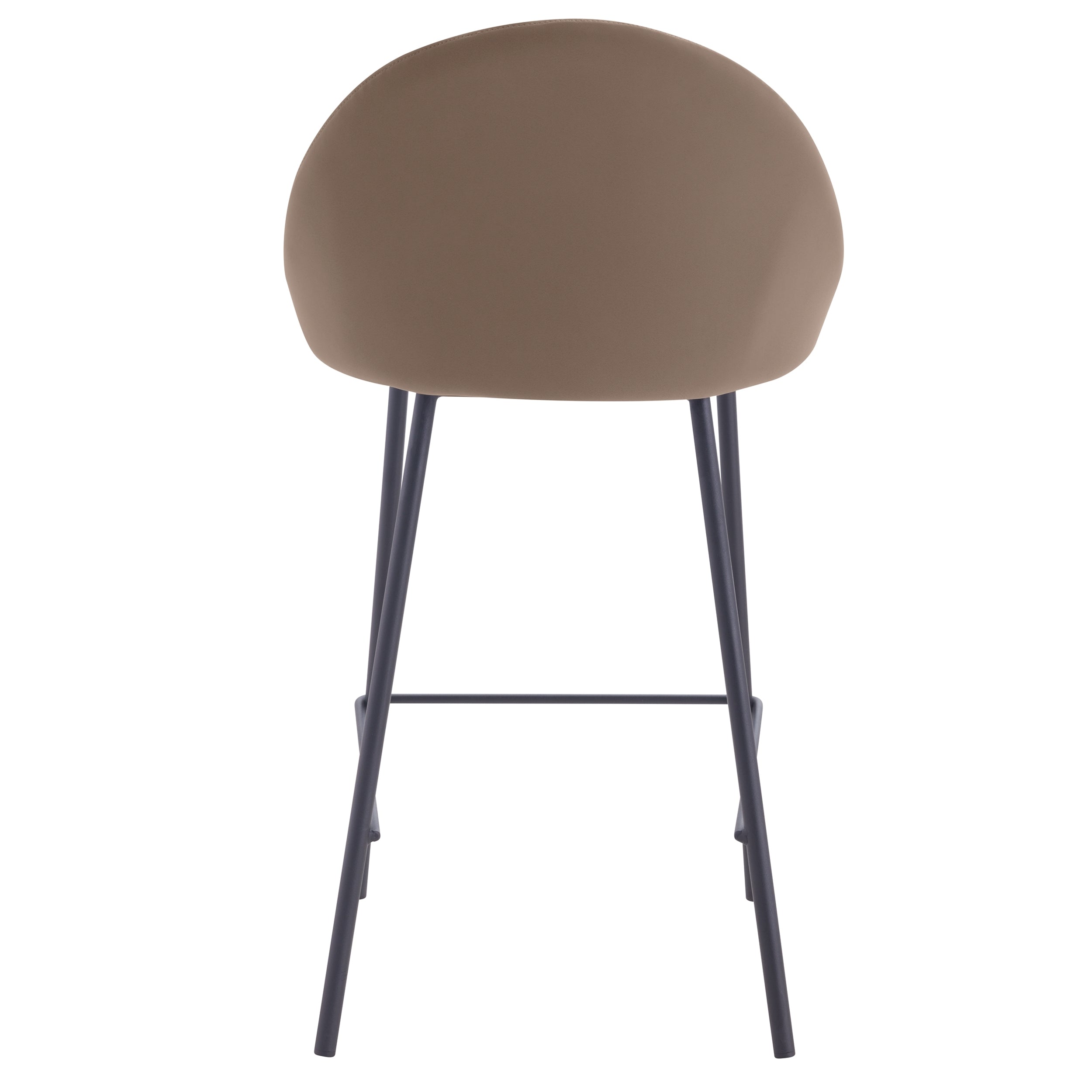 achat chaises en cuir synthetique marron pieds metal