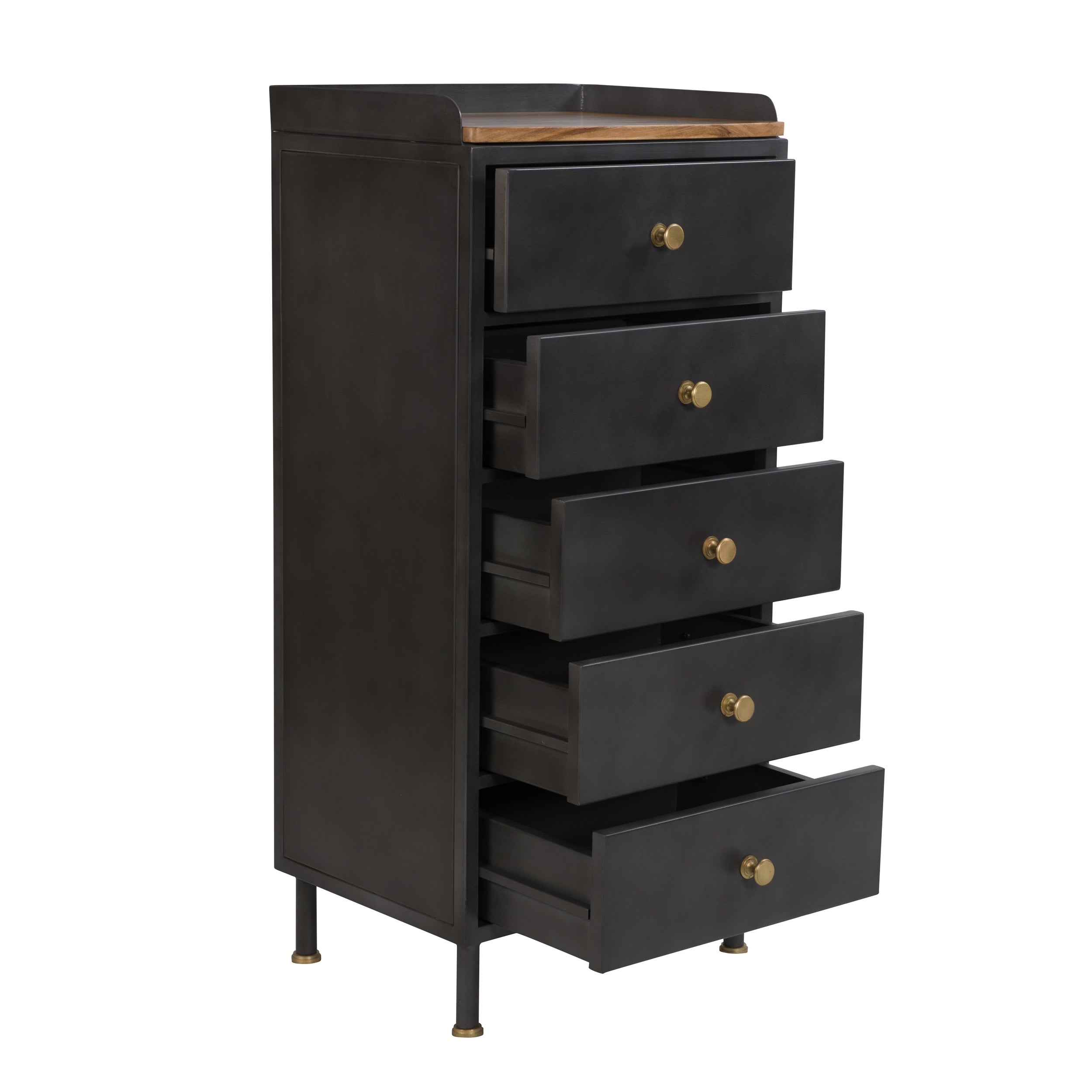 achat chiffonnier en metal et bois