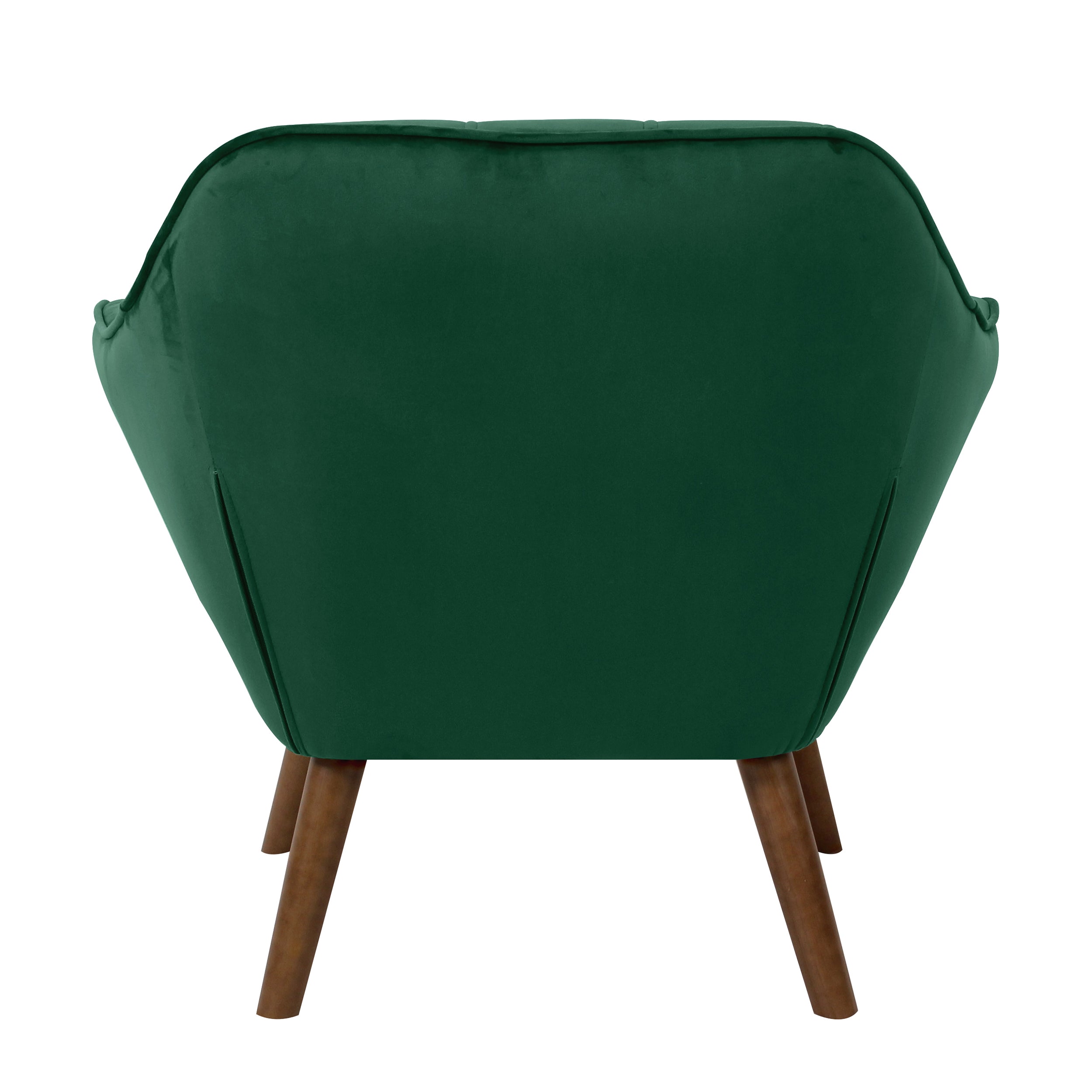 Fauteuil Simba en velours vert foncé