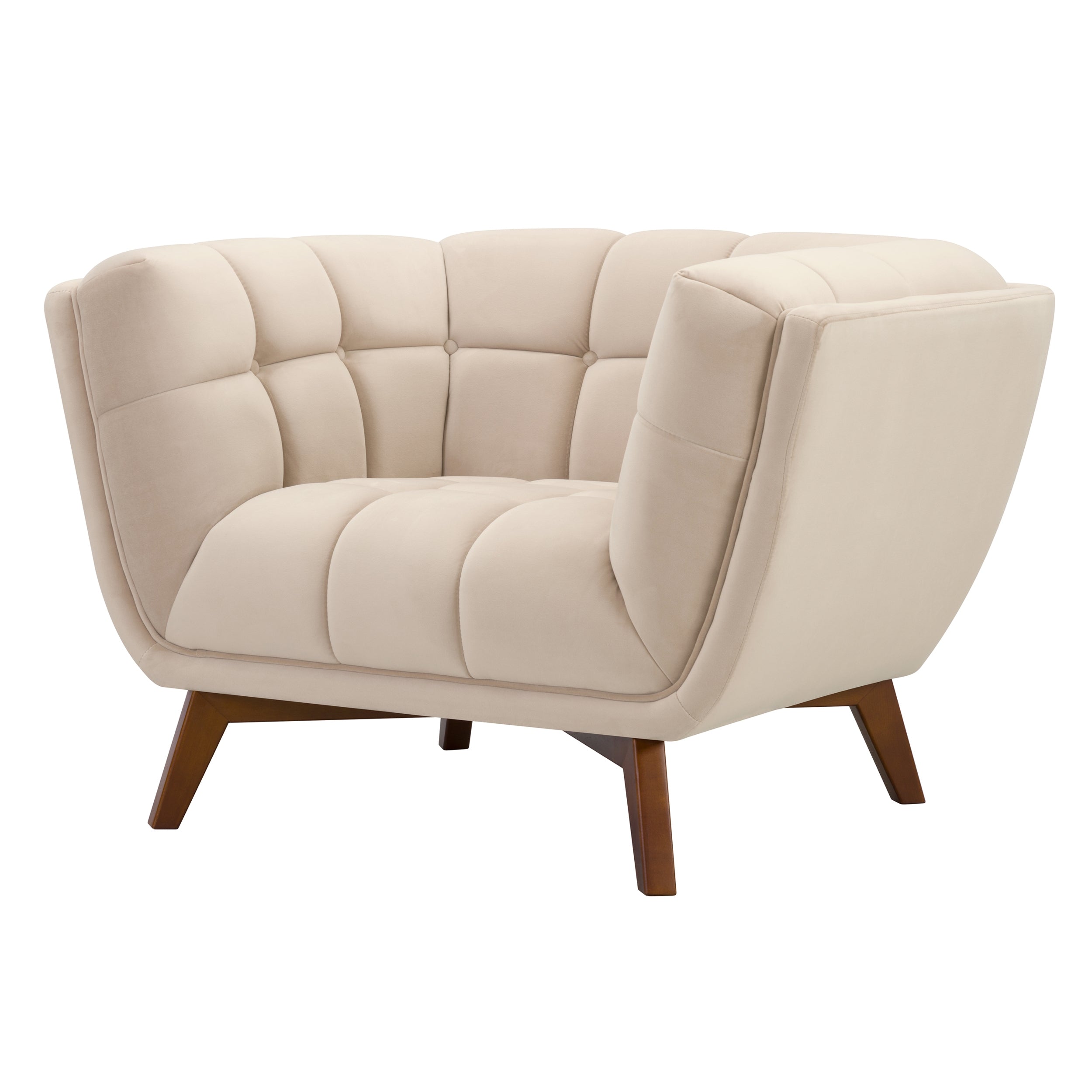 achat fauteuil confortable pieds bois fonce