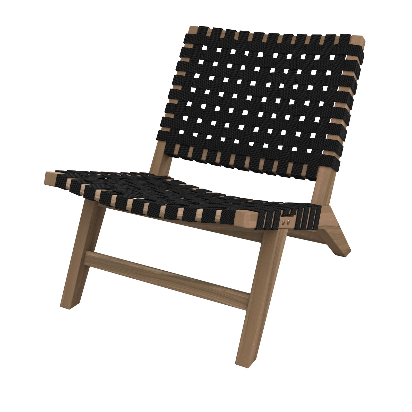 achat fauteuil en teck et tissu