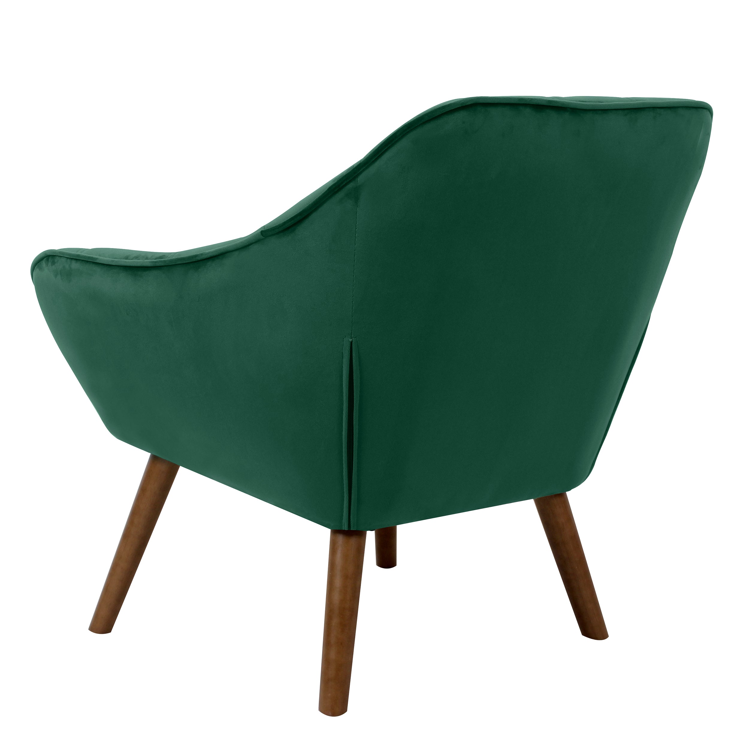 Fauteuil Simba en velours vert foncé