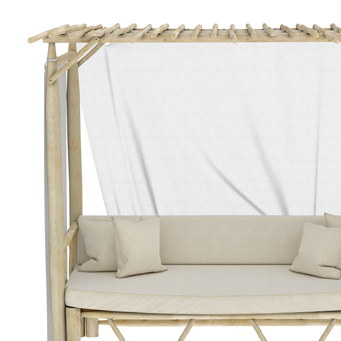 acquisto letto a baldacchino da giardino