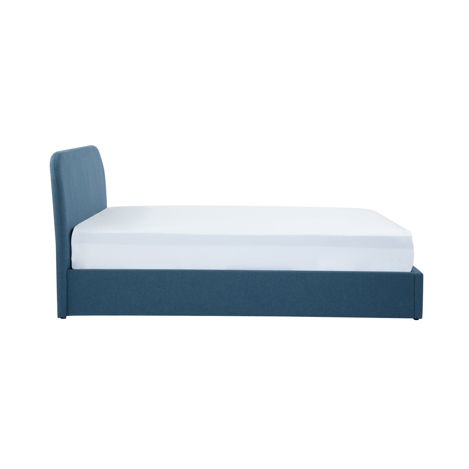 acquistare letto contenitore blu tessuto