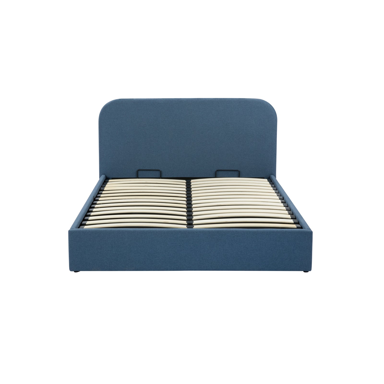 acquistare letto matrimoniale 140 x 190 cm blu in tessuto
