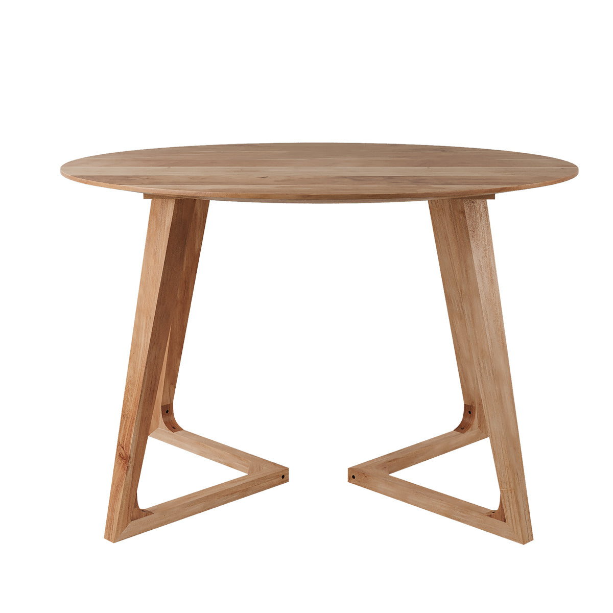 acquisto tavolo da pranzo rotondo in legno di acacia e metallo 115 cm